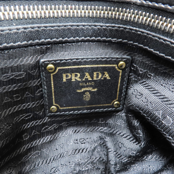 【二手名牌BRAND OFF】PRADA 普拉達 黑色 尼龍 两用包 product thumbnail 7