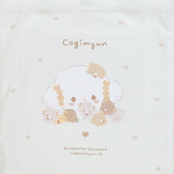 【震撼精品百貨】小麥粉精靈 Cogimyun~ 日本三麗鷗sanrio 小麥精靈棉質荷葉邊手提袋 (好圈粉)*50041 product thumbnail 5