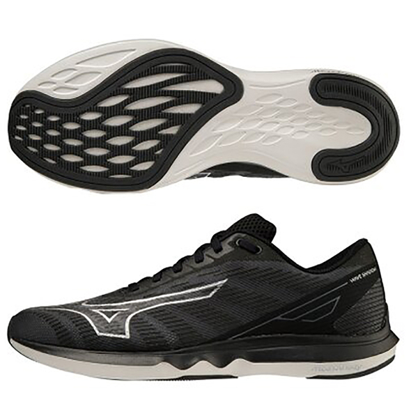 MIZUNO WAVE SHADOW 5 男鞋 慢跑 健走 3E寬楦 一般型 避震 透氣 黑【運動世界】J1GC212707