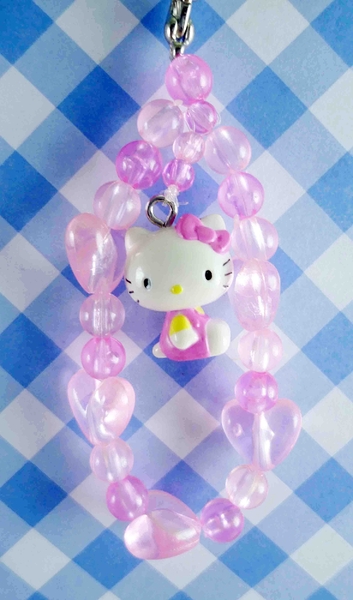 【震撼精品百貨】Hello Kitty 凱蒂貓~手機吊飾-粉心