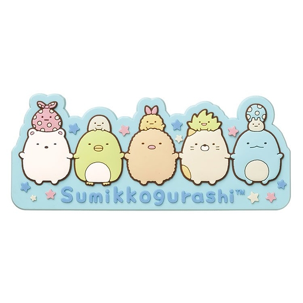 【震撼精品百貨】角落生物 Sumikko Gurashi~SAN-X 角落生物造型矽膠一字夾(藍牽手)*81691