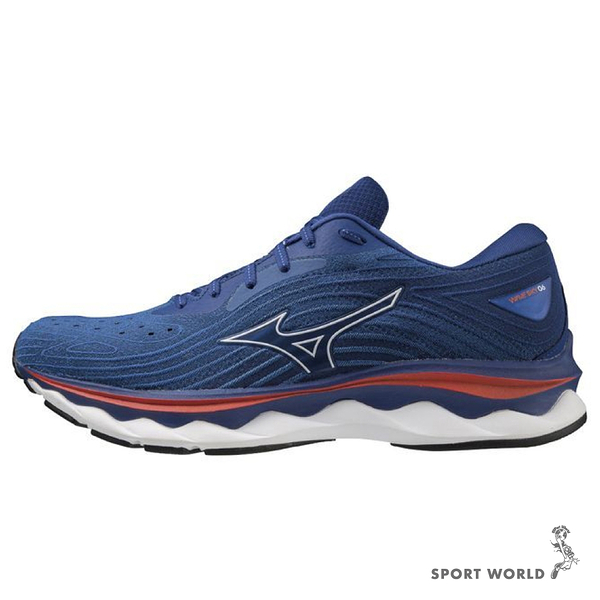 Mizuno WAVE SKY 6 男鞋 慢跑 U4icX中底 藍【運動世界】J1GC220206