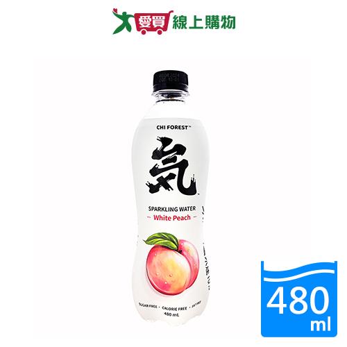 元氣森林白桃風味氣泡水480ML【愛買】