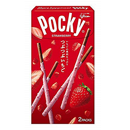 格力高草莓果肉巧克力棒55g【愛買】 product thumbnail 2