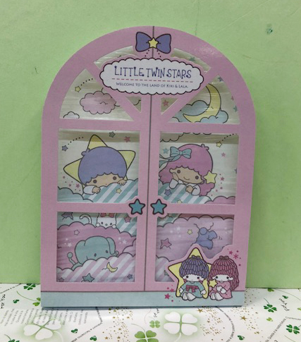 【震撼精品百貨】Little Twin Stars KiKi&LaLa 雙子星小天使~Sanrio 便條本-窗戶#92299 product thumbnail 2