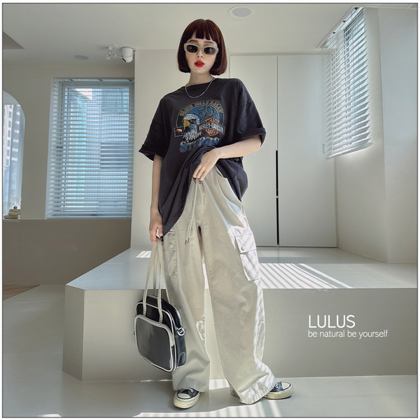 LULUS/美式復古老鷹圖T恤２色【A01240007】 product thumbnail 3