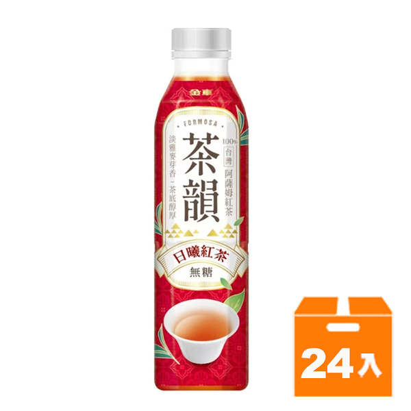 金車茶韻 日曦紅茶 無糖 580ml(24入)/箱【康鄰超市】