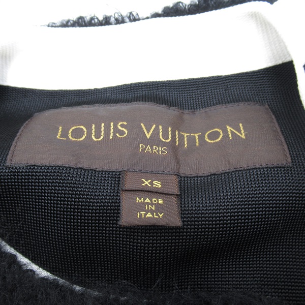 【二手名牌BRAND OFF】LOUIS VUITTON LV 路易威登 黒色 安哥拉山羊毛 大衣 product thumbnail 4