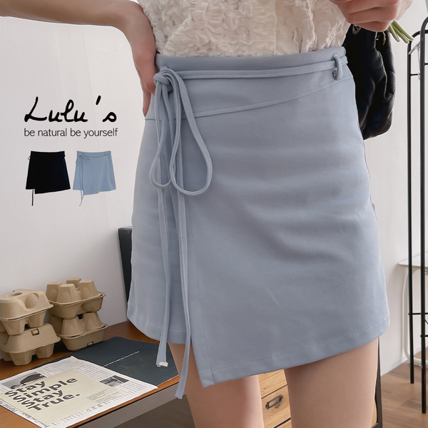 LULUS/一片式A字短裙附綁帶S-L２色【A05240025】