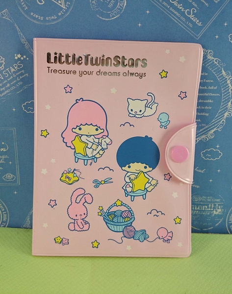 【震撼精品百貨】Little Twin Stars KiKi&LaLa 雙子星小天使~卡片夾_粉