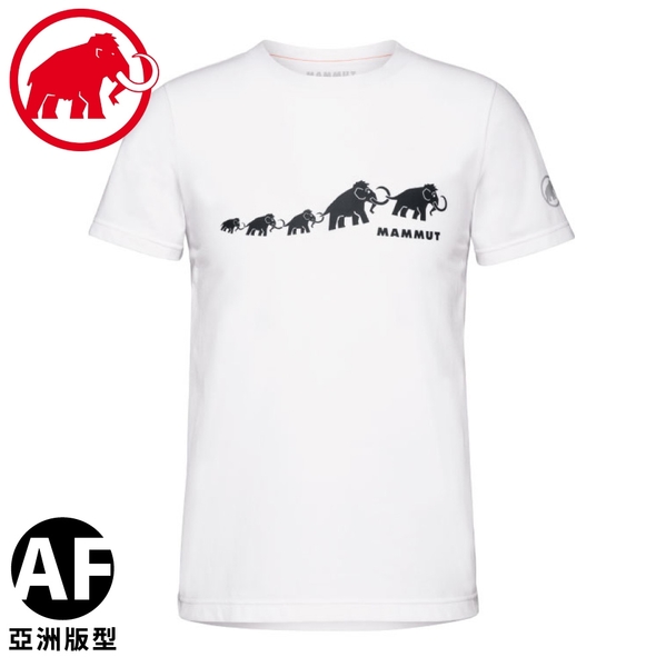 【MAMMUT 瑞士 男 QD Logo Print AF PRT3短袖T恤《白》】1017-02011/休閒短袖/短T