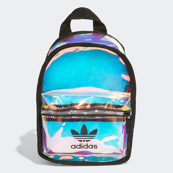 【現貨在庫】ADIDAS MINI BACKPACK 背包 後背包 休閒 潮流 透明 鐳射反光【運動世界】FM3256