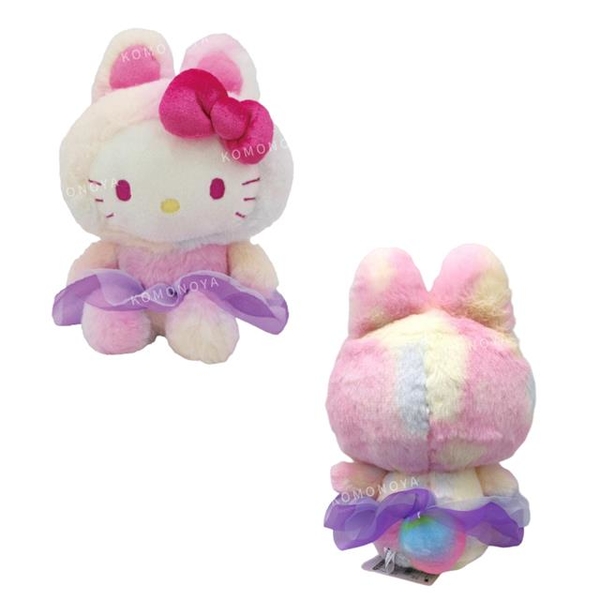 小禮堂 Hello Kitty 絨毛玩偶娃娃 S (兔裝紗裙款) product thumbnail 4