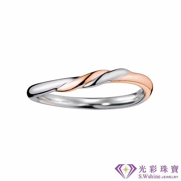 【光彩珠寶】婚戒 日本鉑金結婚戒指 對戒 玫瑰今天合之戀 product thumbnail 4