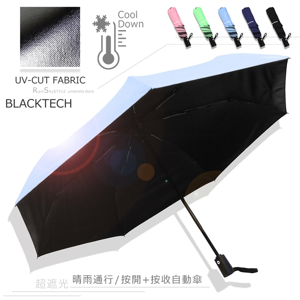 【買一送一】40吋自動黑膠傘-遮光/遮雨_折疊傘 / 抗UV傘遮陽傘洋傘-自動傘-晴雨傘+2 product thumbnail 2