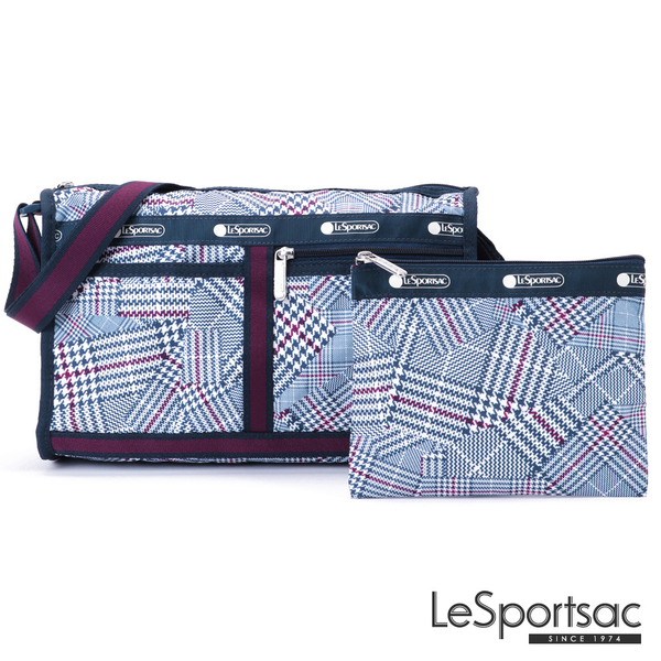 LeSportsac - Standard 雙口袋斜背包-附化妝包 (千鳥格紋) 7519P E712