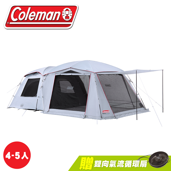 【Coleman 美國 TOUGH SCREEN 氣流循環 2-ROOM /LDX +】CM-39083/露營家庭帳/客廳帳