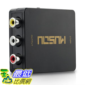 音頻轉接頭 Musou 1080P HDMI to RCA Composite AV Video Audio Converter Support NTSC/PAL