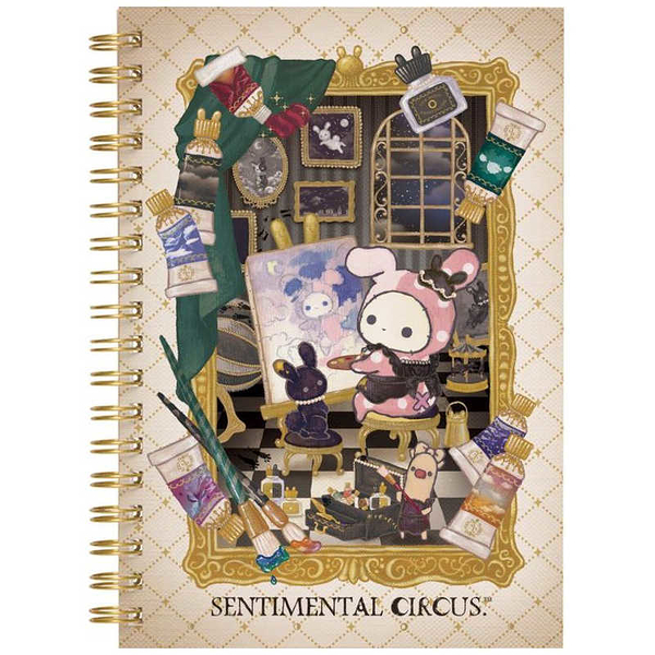 【震撼精品百貨】 Sentimental Circus_憂傷馬戲團~SAN-X 新月博物館B6線圈筆記本-懷舊兔*83784