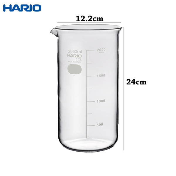 HARIO SCI 高型燒杯 燒杯 耐熱玻璃 實驗燒杯 量杯 耐熱量杯 2000ml product thumbnail 3