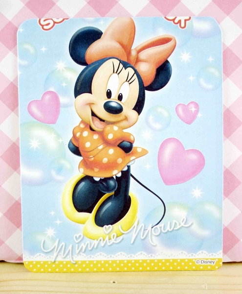 【震撼精品百貨】Micky Mouse_米奇/米妮 ~卡片-米妮-藍色