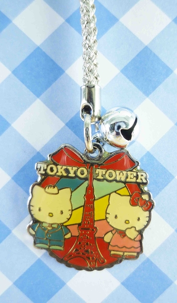 【震撼精品百貨】Hello Kitty 凱蒂貓~限定版手機吊飾-東京鐵塔(塔中間)