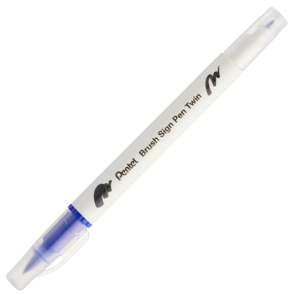 Pentel 飛龍 SESW30C 雙頭柔繪筆-藍色