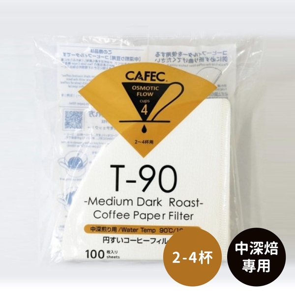 日本CAFEC 中深焙專用濾紙100張-2-4杯《WUZ屋子》深焙 濾紙 咖啡濾紙