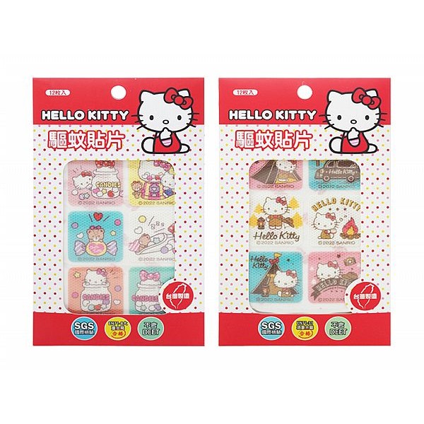 Hello Kitty 驅蚊貼片(12枚入) 款式可選【小三美日】 product thumbnail 2