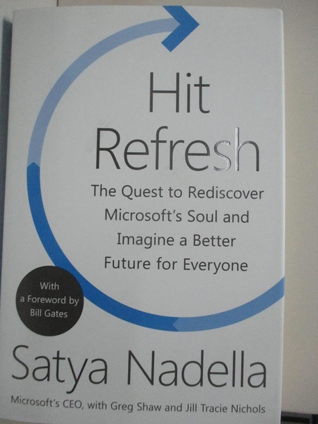 【書寶二手書T1／財經企管_JU3】Hit Refresh: The Quest to Rediscover Microsoft’s Soul…