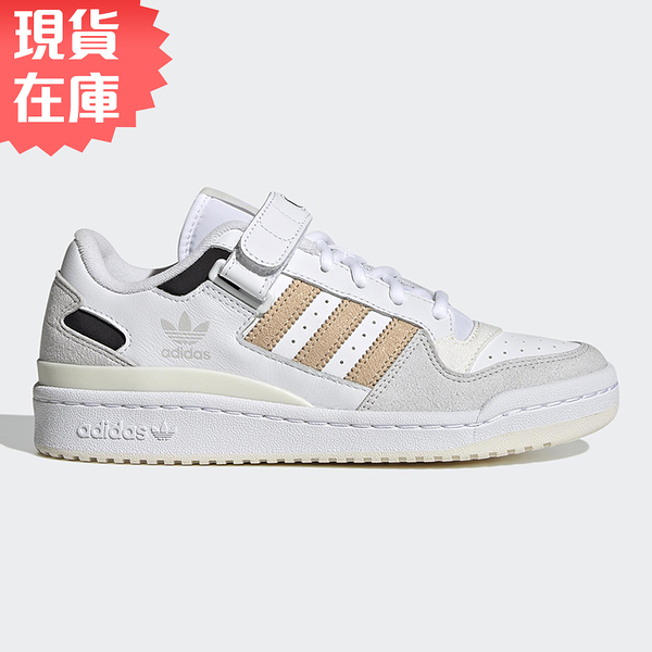 Adidas 女鞋 休閒鞋 Forum Low 魔鬼氈 灰白橘【運動世界】GW7107