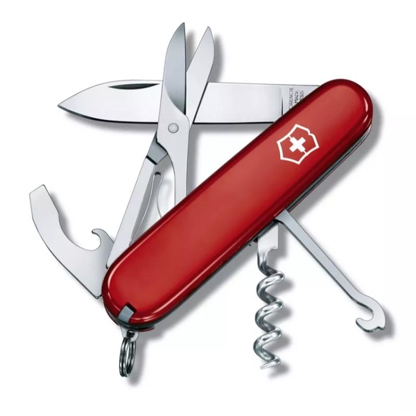 【Victorinox 瑞士維氏】瑞士刀 COMPACT15用刀-紅(1.3405) product thumbnail 2