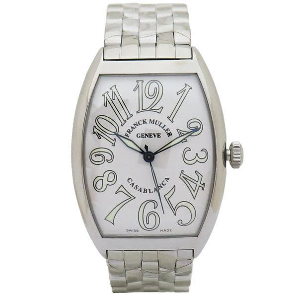 【二手名牌BRAND OFF】Franck Muller 法穆蘭 Casablanca 白色錶盤 自動上鍊 腕錶 34mm 6850 product thumbnail 2