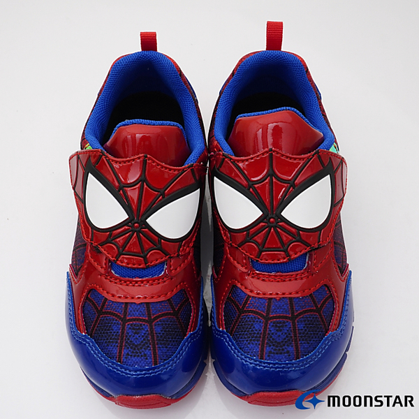 日本月星Moonstar機能童鞋漫威聯名系列寬楦超級英雄蜘蛛人運動鞋款0182紅(中小童段) product thumbnail 5