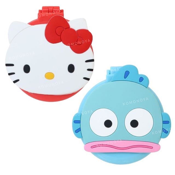 小禮堂 Sanrio 三麗鷗 造型氣墊鏡梳組 (大臉款) Kitty 人魚漢頓