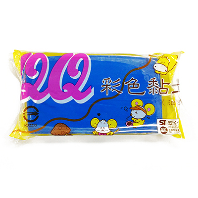 QQ彩色油黏土/油粘土 藍色 約400g