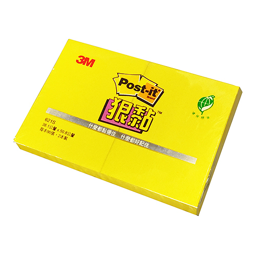 3M 思高牌 Post-it 利貼 狠黏 NO.621S 可再貼便條紙 38x51mm