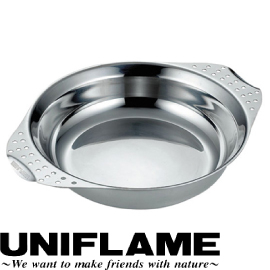 【UNIFLAME 日本 不鏽鋼斷熱盤 】U666326/不鏽鋼盤/斷熱盤