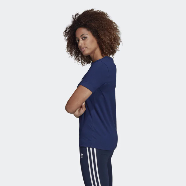 ★現貨在庫★ ADIDAS ORIGINALS TREFOIL TEE 女裝 短袖 休閒 棉質 透氣 藍【運動世界】DV2599 product thumbnail 3