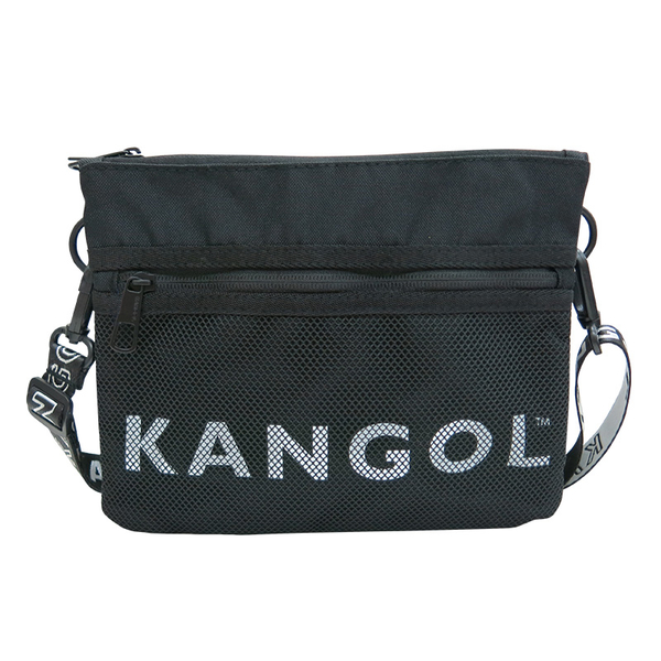 KANGOL 英國袋鼠 側背包 網格 斜背包 串標 休閒側背包 61251703 得意時袋 product thumbnail 2