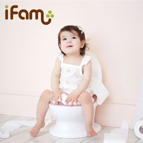 韓國 IFAM 兒童學習馬桶(灰/粉) product thumbnail 8