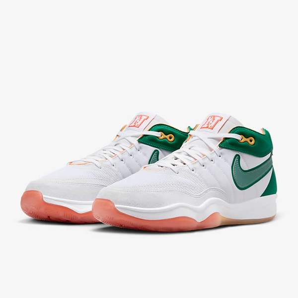 NIKE AIR ZOOM G.T. HUSTLE 2 EP 白綠 籃球鞋 男 運動鞋 包覆 緩震 DJ9404-103