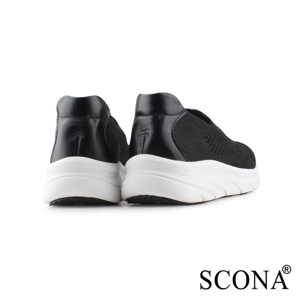 SCONA 蘇格南 樂活彈力套式休閒鞋 黑色 7370-3 product thumbnail 5