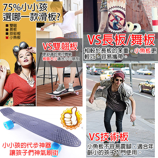 【TAS】贈工具+袋子 22吋小魚板 滑板 代步 交通板 兒童滑板 鋁合金支架 D00444 product thumbnail 6