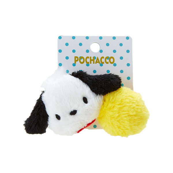 【震撼精品百貨】Pochacco 帕帢狗~帕恰狗立體大頭絨毛造型髮束(絨球)#74414