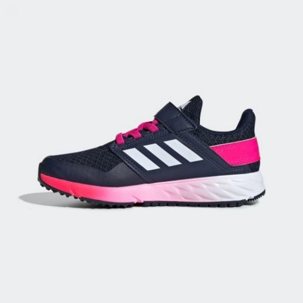 ADIDAS FORTAFAITO 童鞋 中童 慢跑 訓練 網布 漸層 黑藍【運動世界】G27382 product thumbnail 5