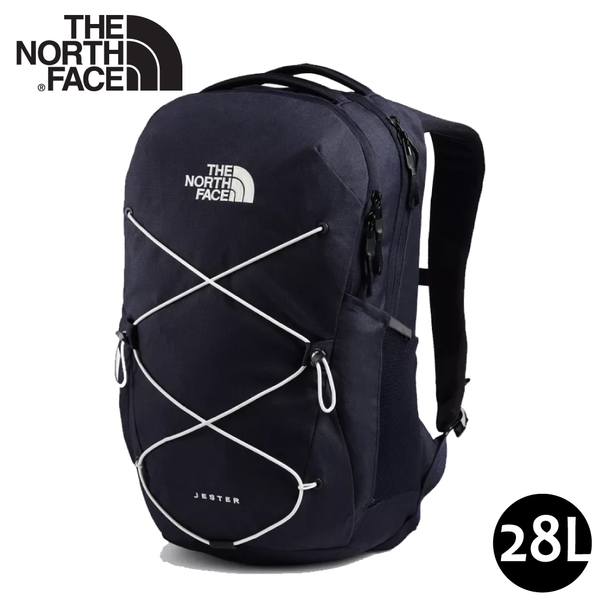 【The North Face 28L JESTER後背包《深藍》】3VXF/多功能休閒背包/電腦背包/學生書包