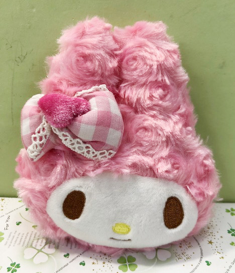 【震撼精品百貨】My Melody_美樂蒂~Sanrio造型絨毛珠扣零錢包-愛心#10067 product thumbnail 3