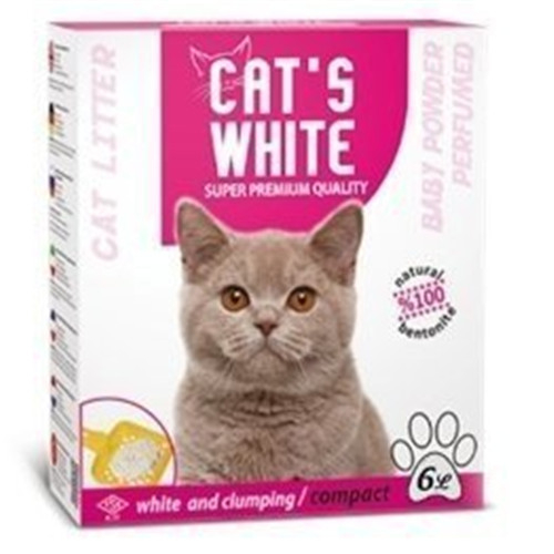 『寵喵樂旗艦店』【單盒】CATS WHITE《白喵貓砂》6LB 膨潤土凝結貓砂(貓砂 礦物砂 膨潤土 凝結貓砂) product thumbnail 4