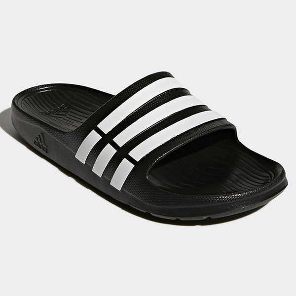 Adidas 男鞋 女鞋 拖鞋 沙灘拖 Duramo Slides 防水 白藍紅/黑/藍【運動世界】U43664/G15890/G15892 product thumbnail 7